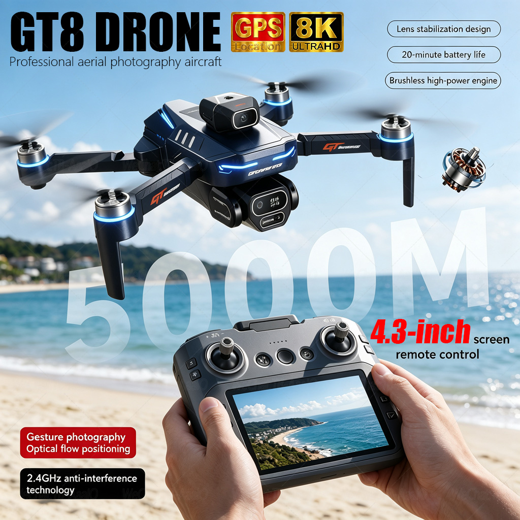 Top Rc Hobby Mini Xcub - NOWY Dron GT8 HD RC 4K