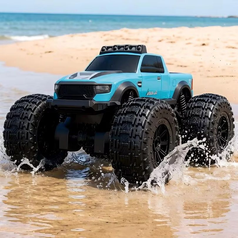 Yunshen Rc Hobby - Samochód RC 2.4G terenowo-wodny, wodoodporny, 4WD,