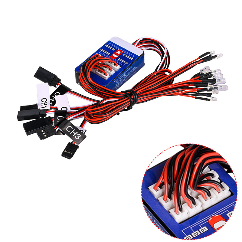 Zestaw oświetlenia RC 12 LED,  – Yunshen Rc Hobby recenzja i cena