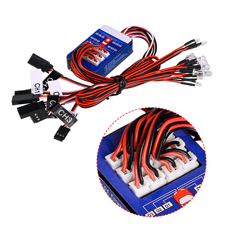 Zestaw oświetlenia RC 12 LED,  – Yunshen Rc Hobby recenzja i cena